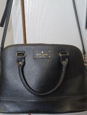 kate spade Black Leather Dome Purse